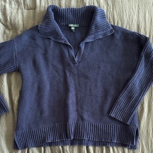 Lauren Ralph Lauren Chunky Cotton Sweater Size L